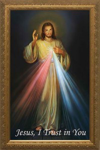 Jesus I Trust In You Divine Mercy Sunday Photoframe