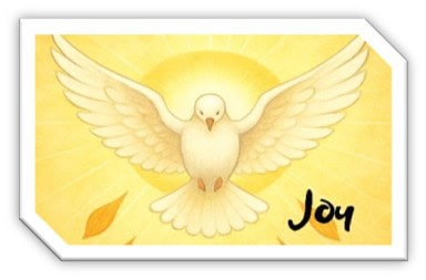 novena-2026-november-14 Holy Spirit dove with the word Joy