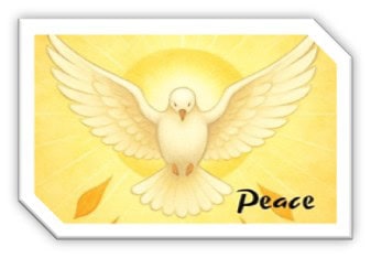 novena-2026-november-15 Holy Spirit dove with the word Peace