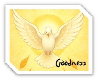 novena-2026-november-17 Holy Spirit dove with the word Goodness